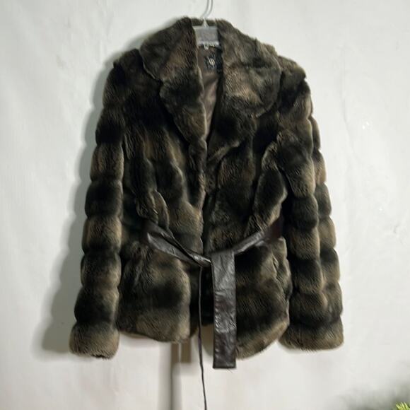 NAUGE FAUX FUR ELEGANT‎ JACKET / COAT SIZE M - Picture 1 of 6